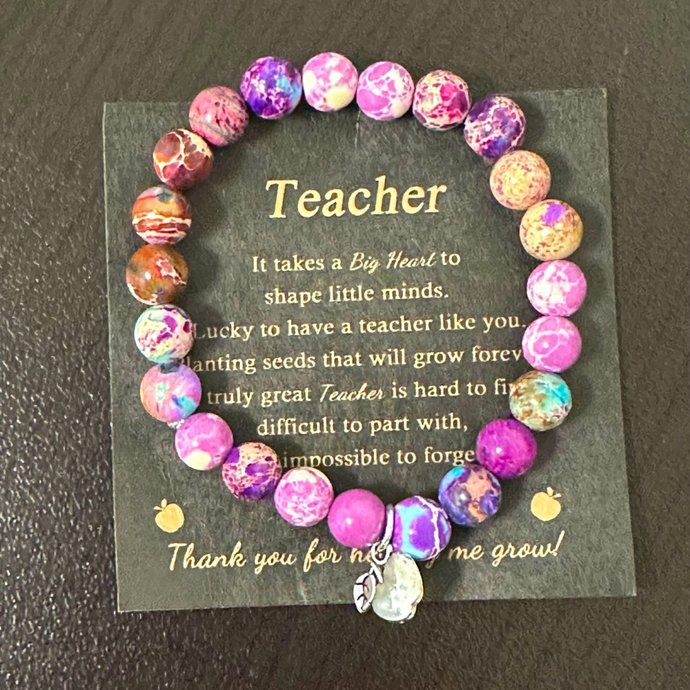 Natural Stone Bracelet in Pink